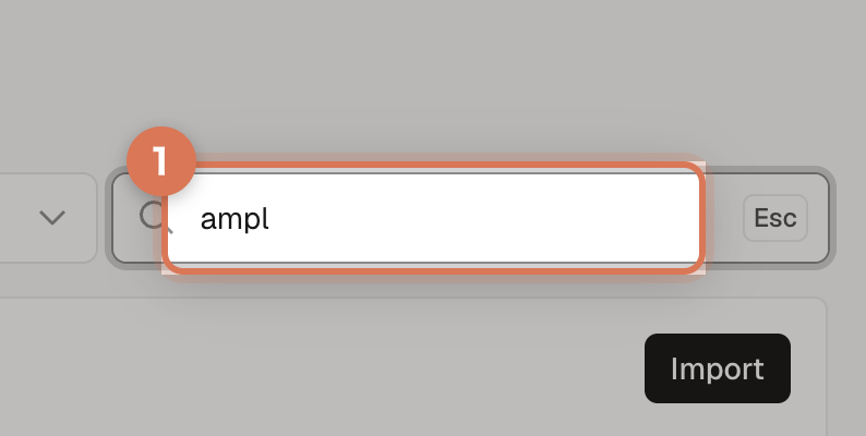 VercelのNew Project画面でGitHubリポジトリ名を検索している画面
