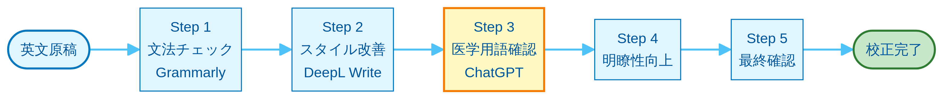英文校正ワークフロー